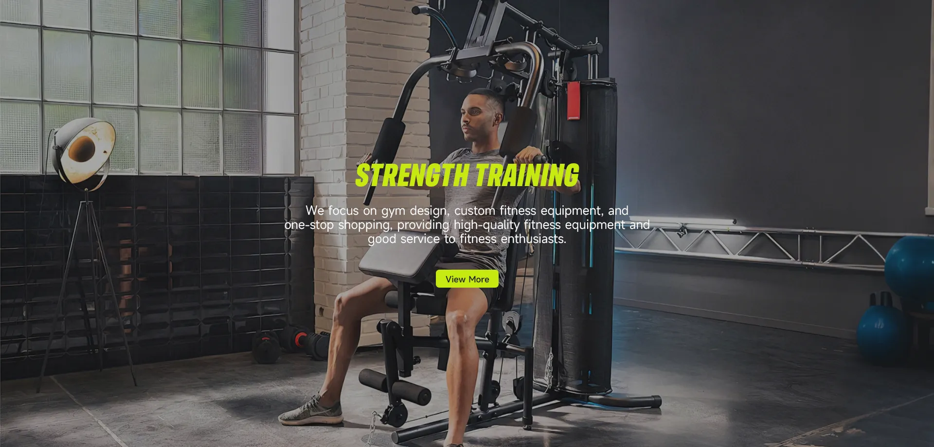 Machine de musculation en Chine