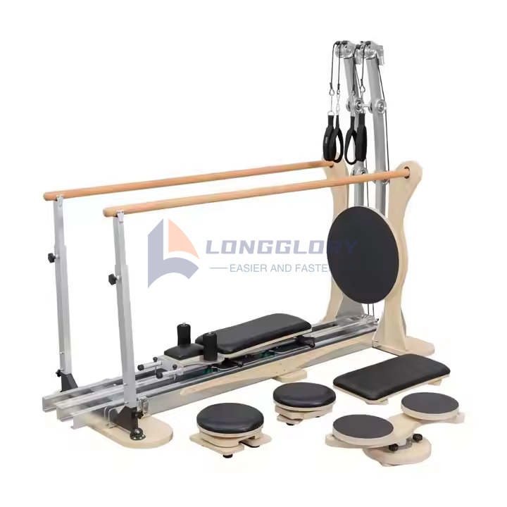 Tour de poulie en aluminium Pilates avec planche à sauter