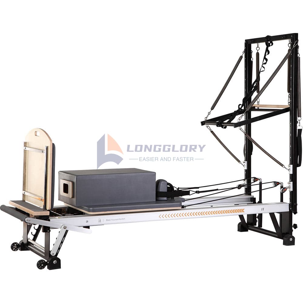 Reformer Pilates en aluminium avec demi-tour