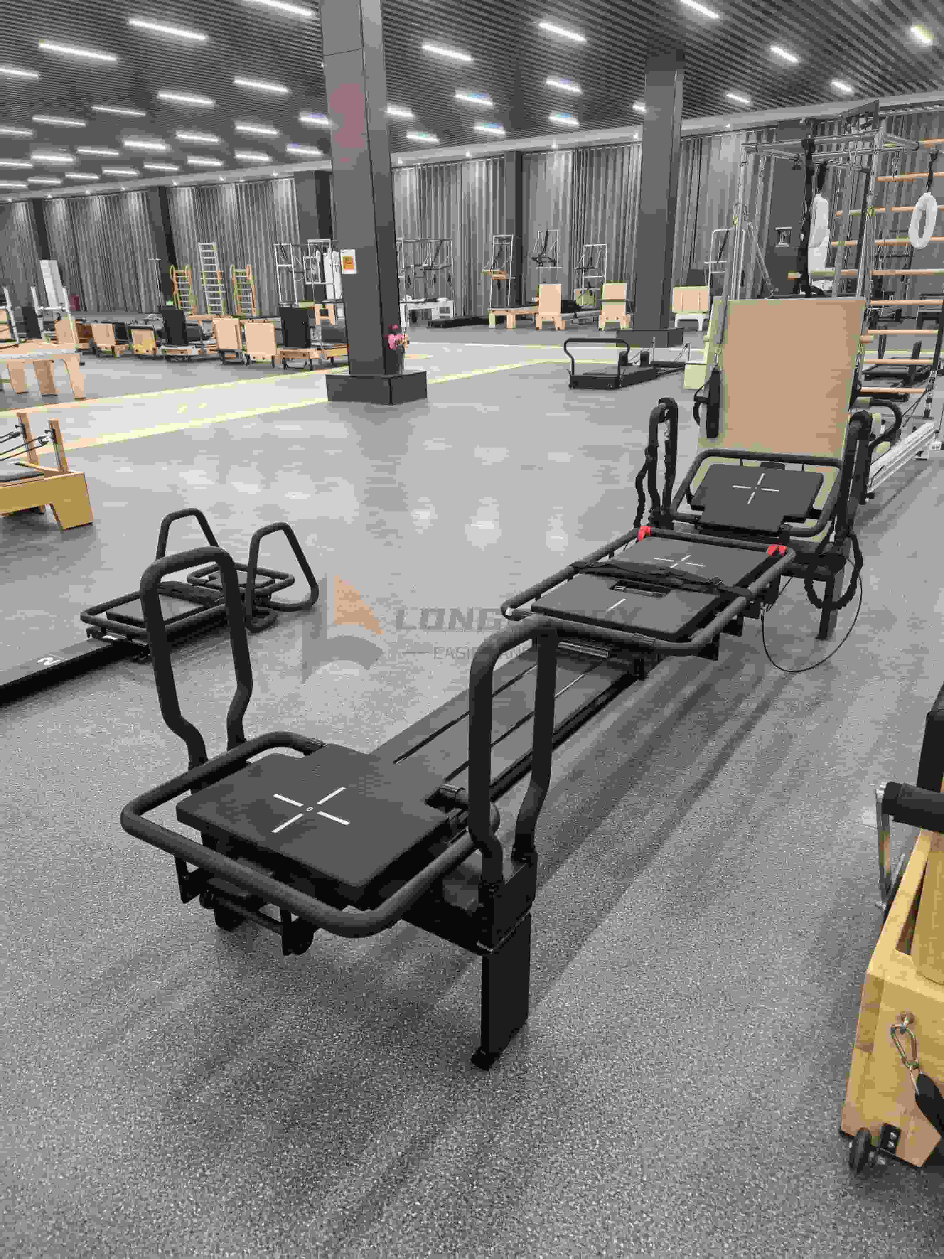 Mini réformateur Pilates en aluminium pour yoga