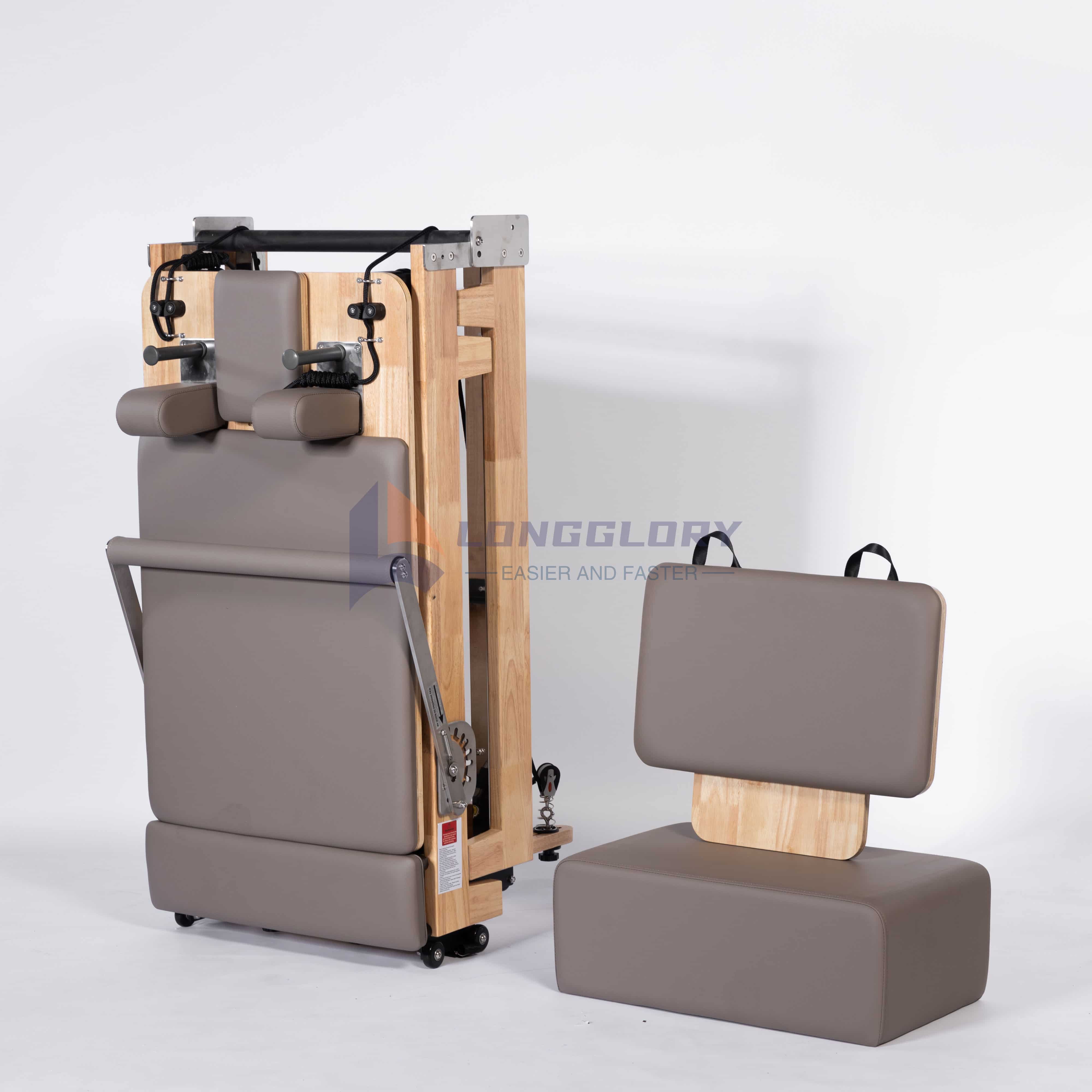 Reformateur pliable en chêne Pilates