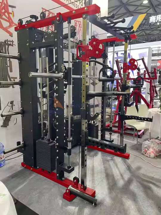 Smith Full-body Muscle Training Machine Plate Loaded Steel Fitness Equipment For Gym Strength Training