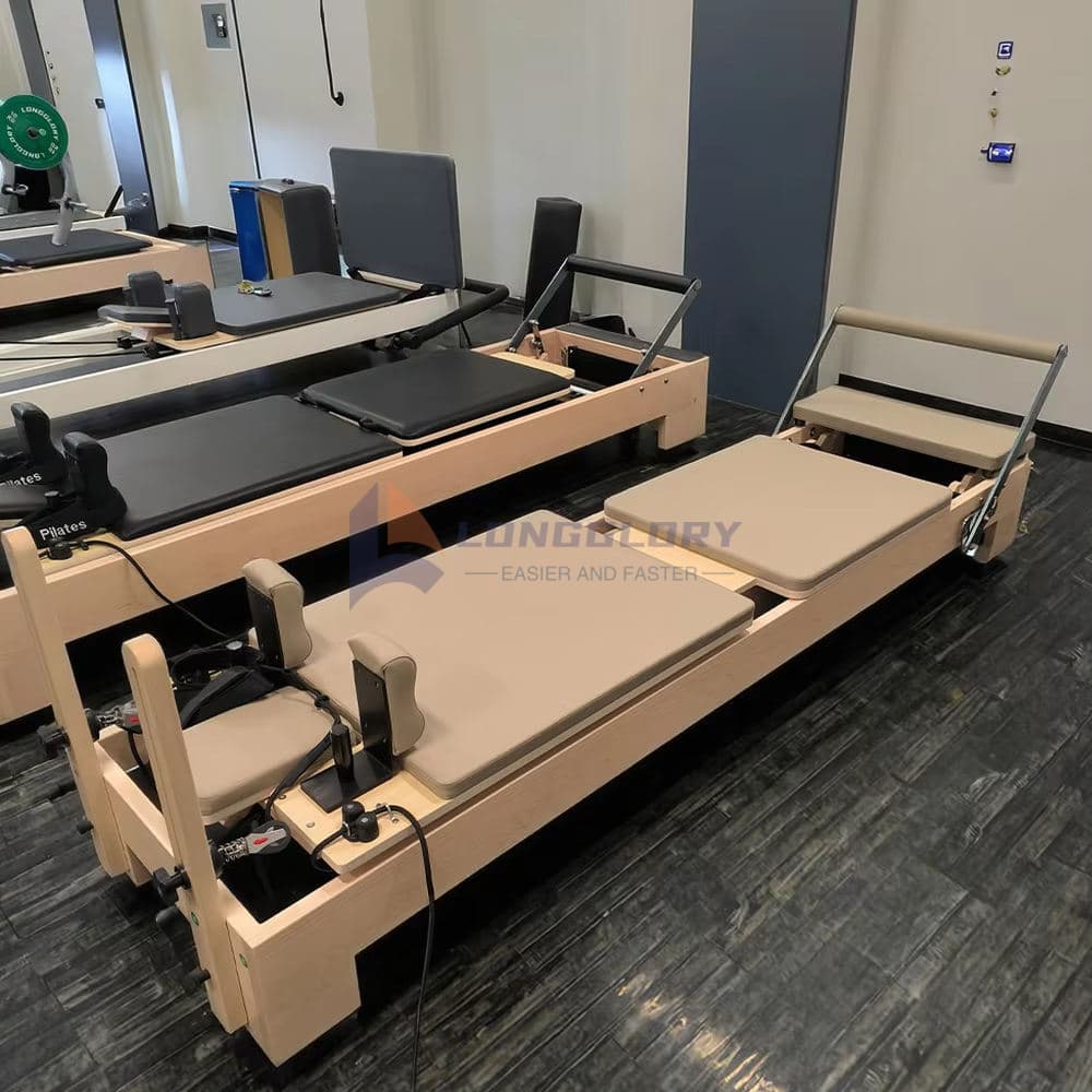 Lit de base Pilates multifonctionnel en bois d'érable