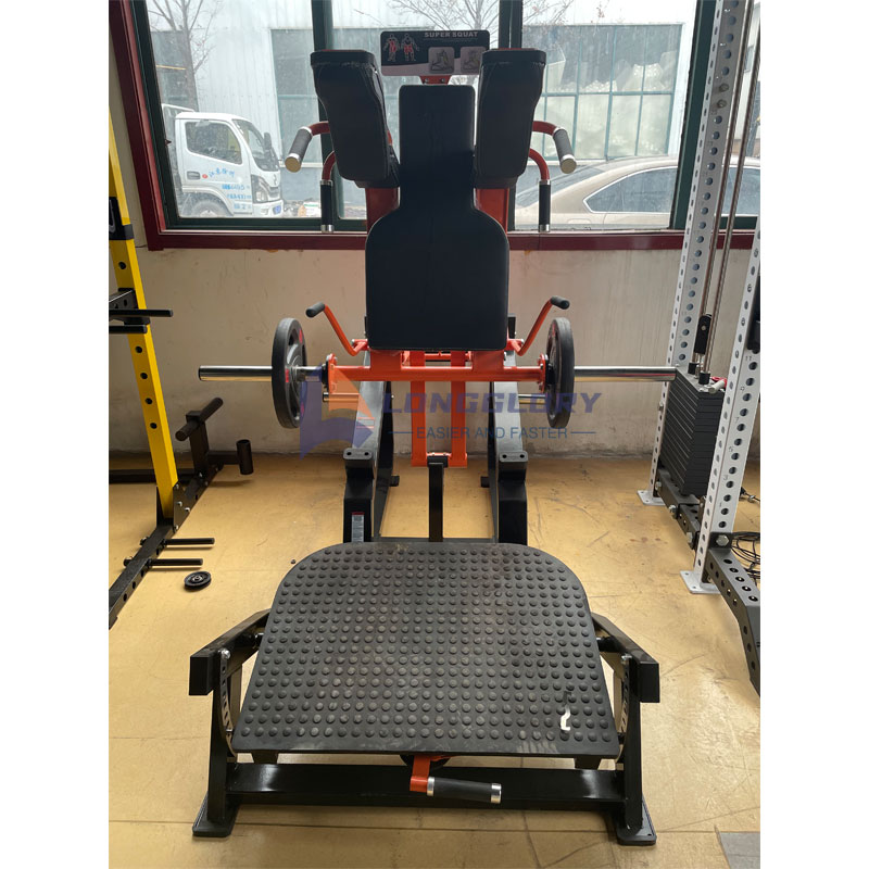 Machine à squats en V chargée par plaques