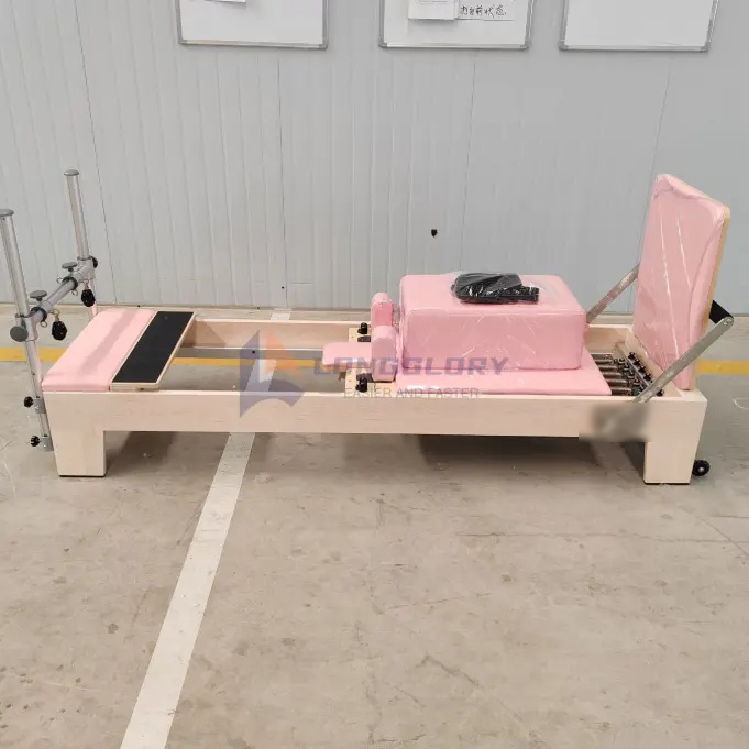 Réformateur Pilates en bois d'érable de Yoga