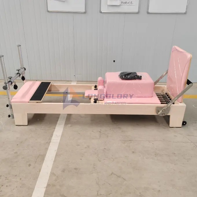 Réformateur Pilates en bois d'érable de Yoga